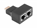 Przedłużacz pasywny extender HDMI podwójny po 2xRJ45 do 30m, HDMI v1.2a, UTP cat 5,6