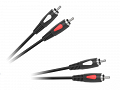 Kabel audio 2x wtyk RCA - 2x wtyk RCA CINCH 50cm eco-line