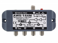 Wzmacniacz antenowy AWS-144M szerokopasmowy 14dB regulowany 4 wyjścia