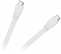 Płaski kabel HDMI v2.0 slim 1,5m biały