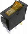 Przełącznik ON-OFF bistabilny 3 pin 230V IRS-101 kołyskowy żółty