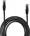Patchcord przewód kabel UTP kat. 5E 2,0m wtyk - wtyk czarny