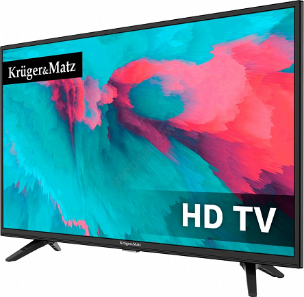 Telewizor Kruger&Matz 32'' HD z tunerem DVB-T2 HEVC H.265