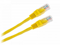 Patchcord przewód kabel UTP kat. 5e 10m żółty wtyk - wtyk