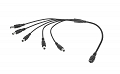 Rozgałęźnik zasilania DC 1x gn. 2,1/5,5 - 5x wt. 2,1/5,5, kabel 40cm