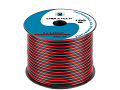 Przewód kabel głośnikowy 2x0,35mm CCA 100m czarno-czerwony