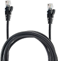 Patchcord przewód kabel UTP kat. 6e 1,0m czarny wtyk - wtyk