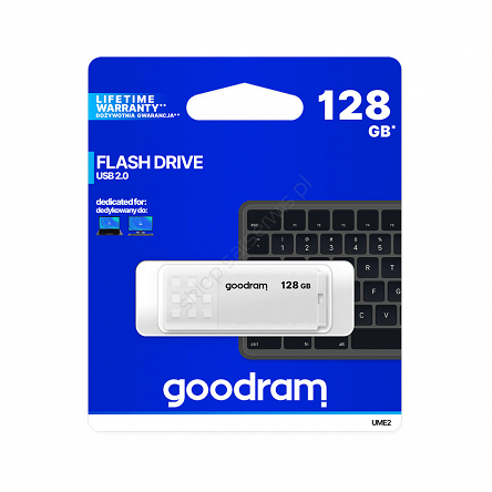 Pendrive Goodram USB 2.0 128GB biały Flash Drive  pamięć zewnętrzna