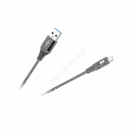 Kabel USB typ A- Lightning REBEL 100 cm czarny