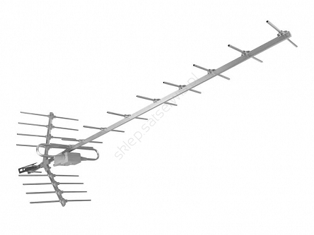 Antena TV typu YAGI BARCZAK 18-ele. kanały 21-69 + symetryzator