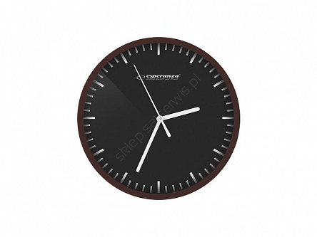 Zegar ścienny Esperanza czarny.