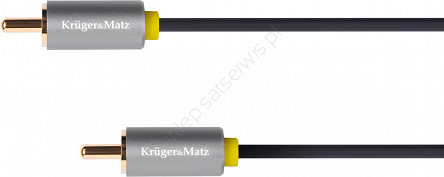 Przewód cyfrowy audio Kruger&Matz 1xRCA-1xRCA 0,5m Basic