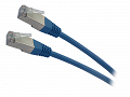 Patchcord przewód kabel FTP kat. 5e 1,0m niebieski wtyk - wtyk ekranowany