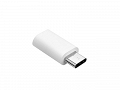Przejściówka USB gniazdo Micro B na wtyk Micro C srebrna