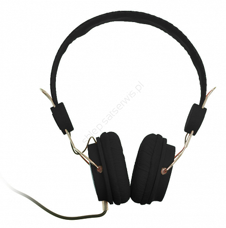 Słuchawki LTC nauszne przewodowe czarne LTC64