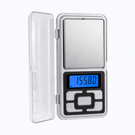 Waga jubilerska zakres 0,01-500g LCD z podświetleniem