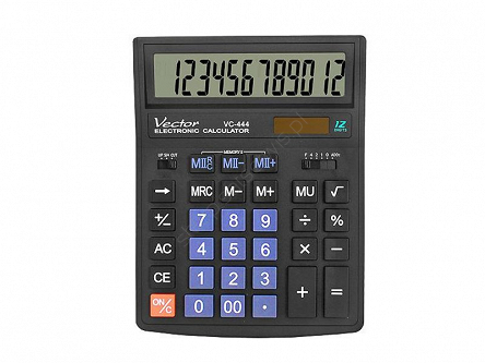 Kalkulator biurowy Vector VC-444 duży obliczanie marży