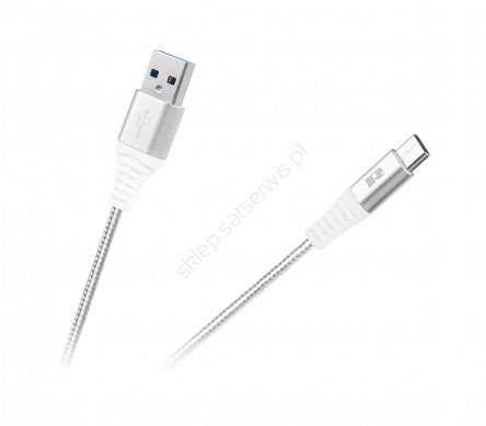 Kabel USB - USB typu-C Rebel 1m, biały