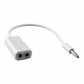 Adapter wtyk JACK - 2 x gniazdo JACK na kablu