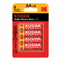Bateria cynkowo-węglowa R06 (AA), 4 szt., blister, SUPER HEAVY DUTY, KODAK