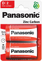Baterie D (R20) cynkowo-węglowe Panasonic blister 2szt