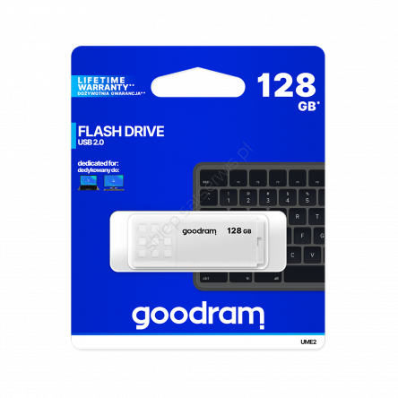 Pendrive Goodram USB 2.0 128GB biały