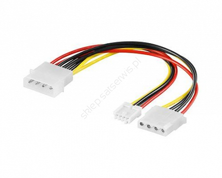 Kabel adapter Molex/mini-Molex/Molex zasilający 15cm   