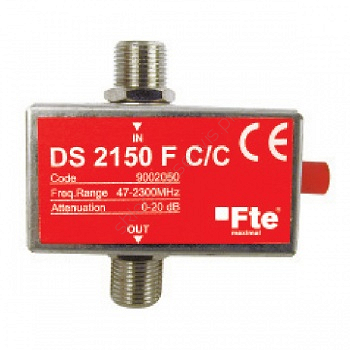 Tłumik regulowany RTV-SAT DR 0-20 dB 47-2150MHz