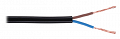 Przewód kabel elektryczny OMYp 2x0,5mm2 czarny płaski 1m