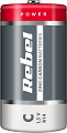 Bateria C (R14) cynkowo-węglowa Rebel 1szt