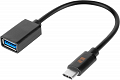 Adapter USB gniazdo A 3.0 - wtyk typu C OTG REBEL 15 cm