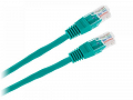 Patchcord przewód kabel UTP kat. 5e 3,0m zielony wtyk - wtyk