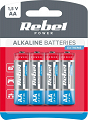 Baterie AA (R06) alkaliczne Rebel Extreme blister 4szt