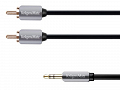 Przewód AUX audio Jack Stereo 3,5mm na 2x wtyki RCA długość 3,0m Kruger&Matz