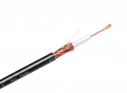 Kabel koncentryczny Satec RF-5X (H155) 50 Ohm oplot Cu PE 1mb