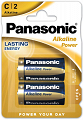 Baterie C (R14) alkaliczne Panasonic Bronze blister 2szt