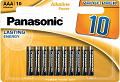 Baterie AAA (R03) alkaliczne Panasonic Bronze blister 10szt