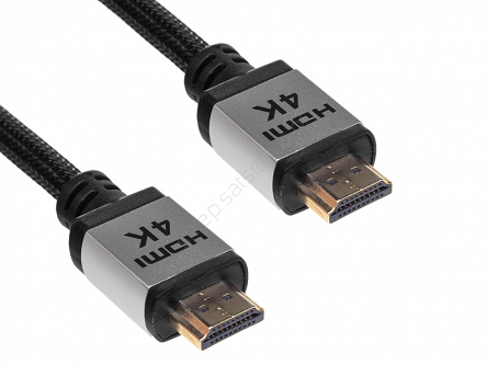 Kabel HDMI w oplocie Akyga AK-HD-30P 3,0m v2.0, 4K, Ethernet, pozłacane wtyki