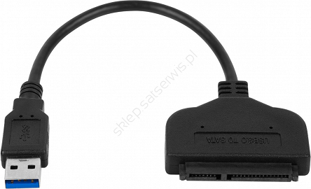Adapter USB 3.0 wtyk na wtyk SATA do dysku HDD / SSD 2,5