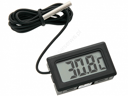 termometr LCD panelowy czarny v2