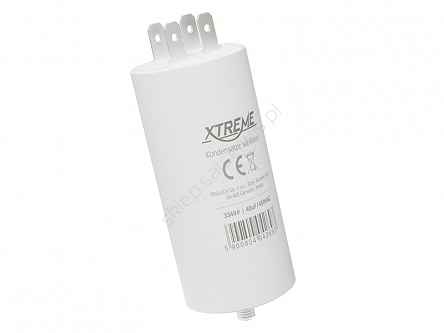 Kondensator 40uF 450V Kemot do silników jednofazowych z konektorami