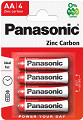 Baterie AA (R06) cynkowo-węglowe Panasonic blister 4szt