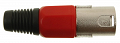 Wtyk mikrofonowy Canon XLR czerwony (męski)
