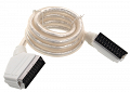 Przewód kabel 1,5m Euro - Euro 21 pin scart biały