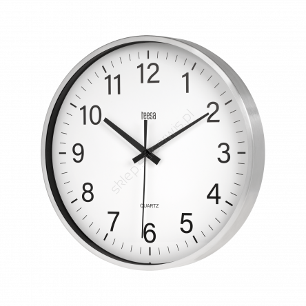 Zegar ścienny 30 cm srebrny Teesa