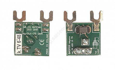 Symetryzator antenowy DVB-T kanały 6-48