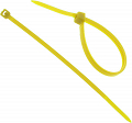 Opaska zaciskowa 10cm żółte 100sztuk szerokość 2,5mm