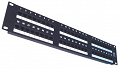 Patch panel 19" 2U 48x