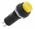 Przełącznik ON-OFF bistabilny 2 pin 230V PBS-11A przyciskany push żółty