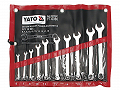 klucze płasko-oczkowe satynowe Yato 6-19 10x